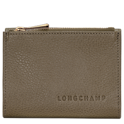 Carteira compacta Le Foulonn&eacute; , Pele - Alcaparra