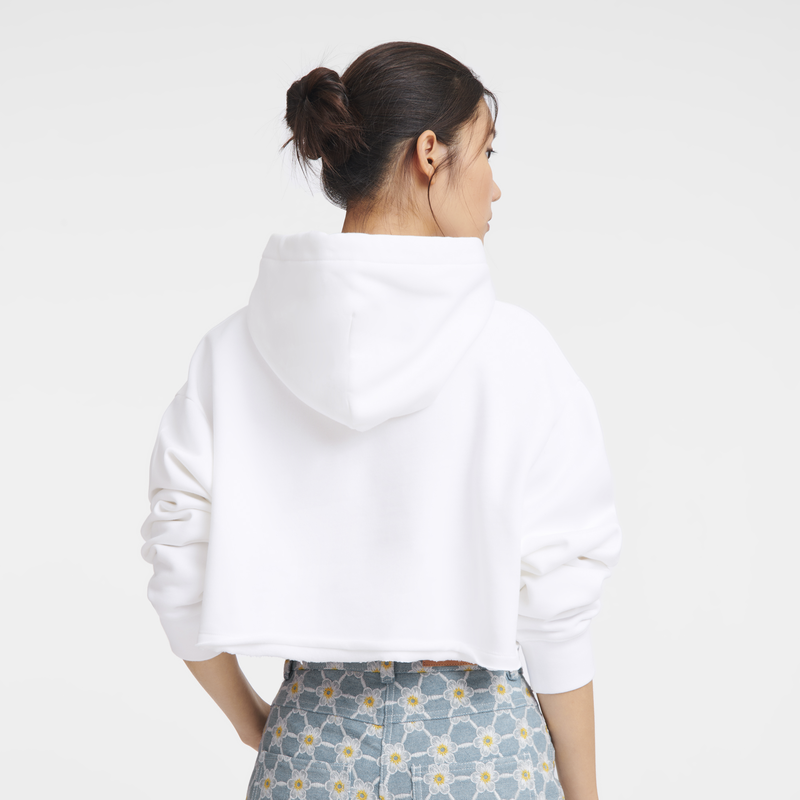 Hoodie , White - Jersey  - View 3 of 3