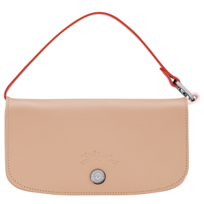 Le Pliage Collection Eyewear case , Beige - Leather