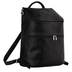 Le Foulonné Backpack , Black - Leather