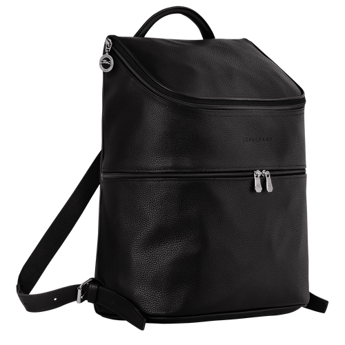 Le Foulonné Backpack , Black - Leather - View 3 of 5