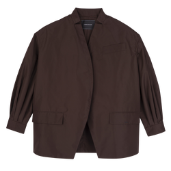 Kimono jacket , Mocha - Technical taffeta