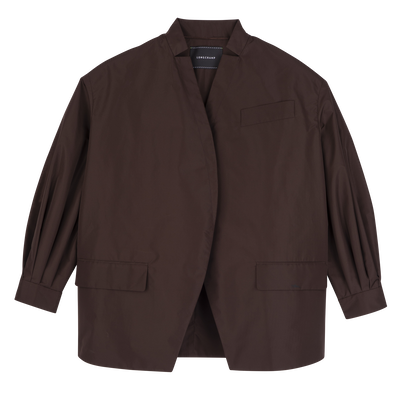 Kimono jacket , Mocha - Technical taffeta