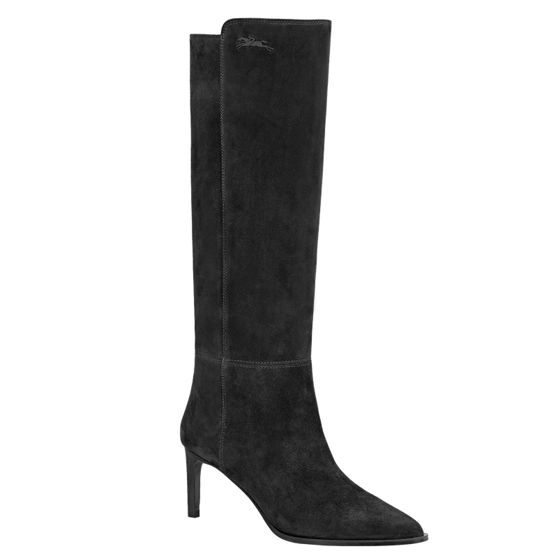 Elan Heel boots , Black - Leather  - View 2 of 3