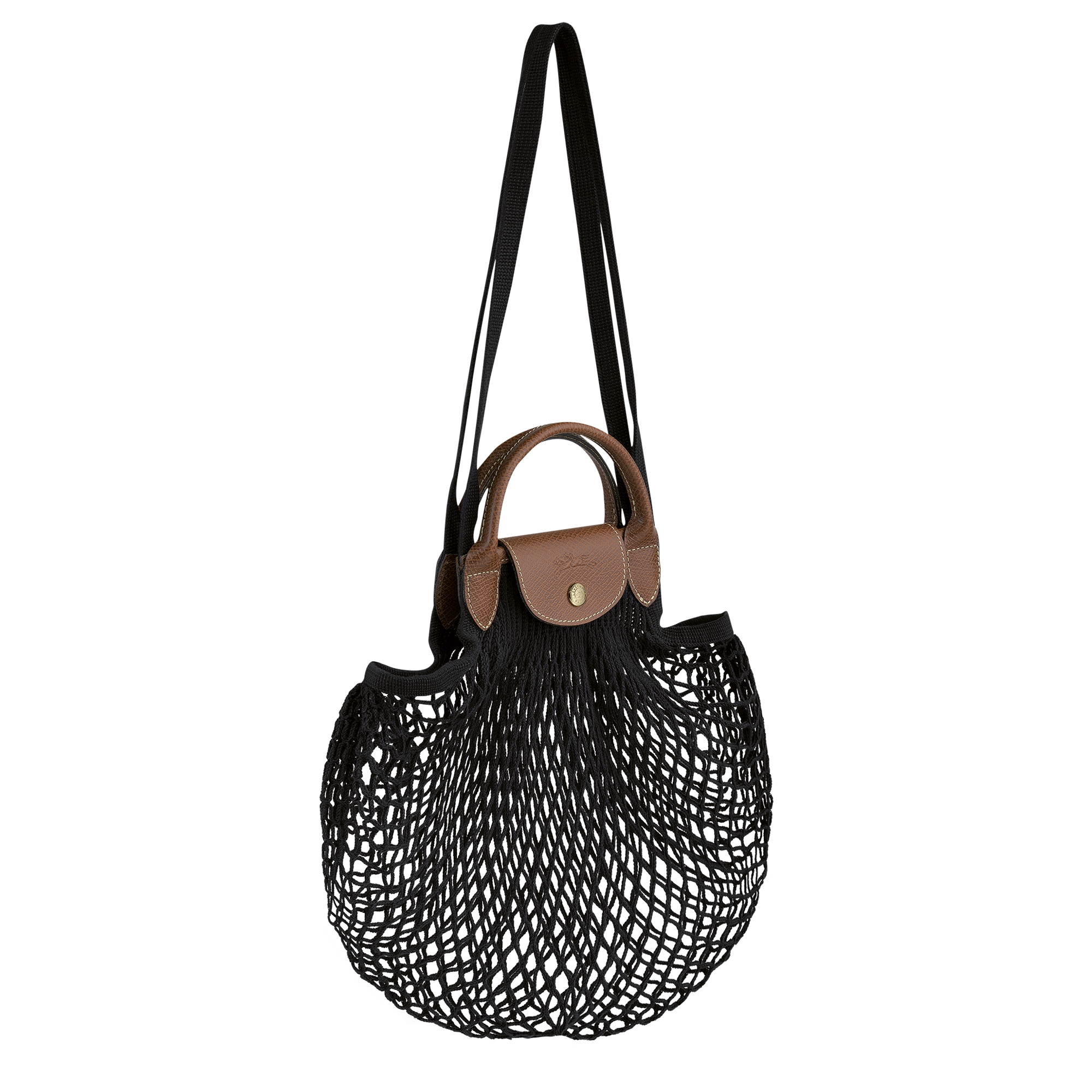 Le Pliage Filet Handtasche L, Schwarz
