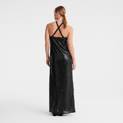 null Vestido largo, Negro