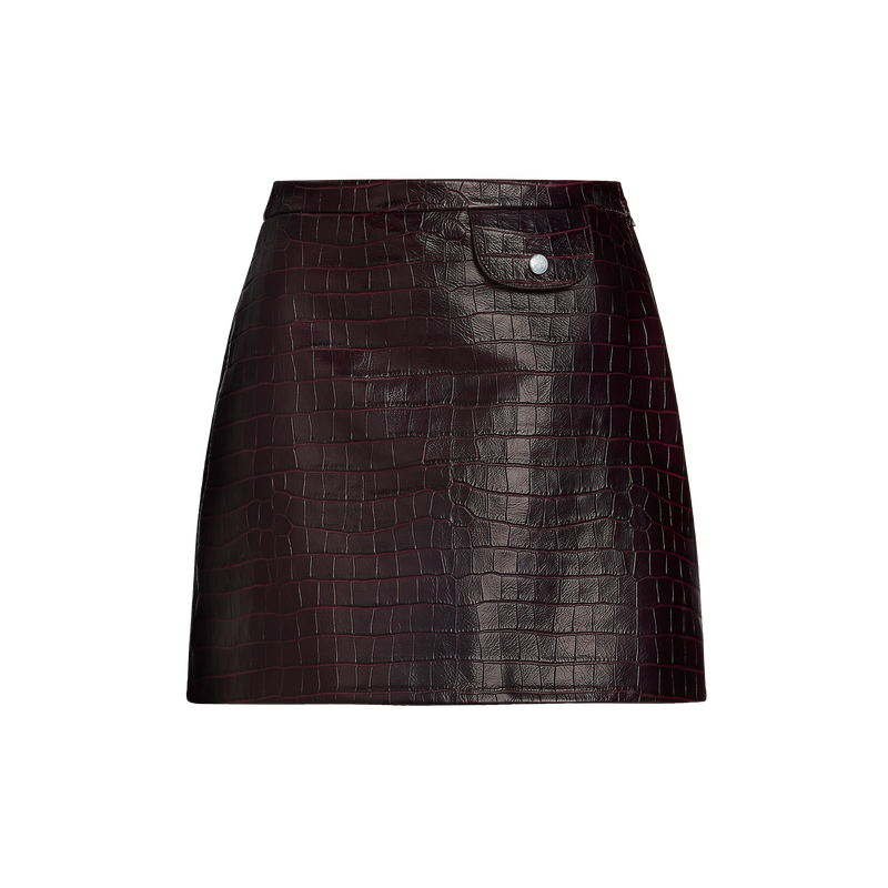 Skirt , Mocha - Leather  - View 1 of  1