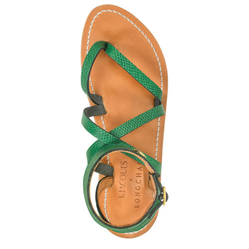 Longchamp x K.Jacques Sandals , Green - Leather - View 4 of  4