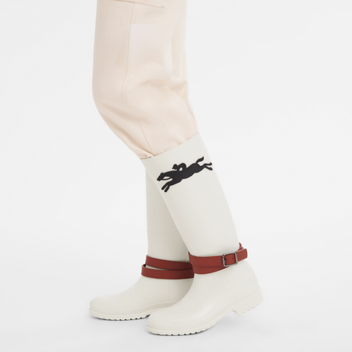 Cheval Longchamp Flat boots , Ivory - OTHER - View 4 of  4