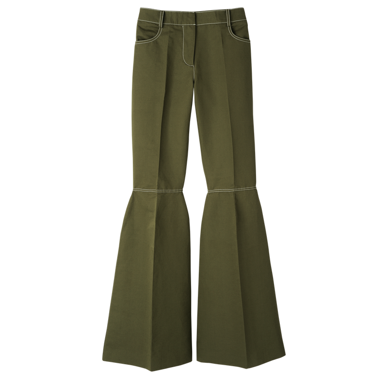 Hose , Gabardine - Khaki  - Ansicht 1 von 3