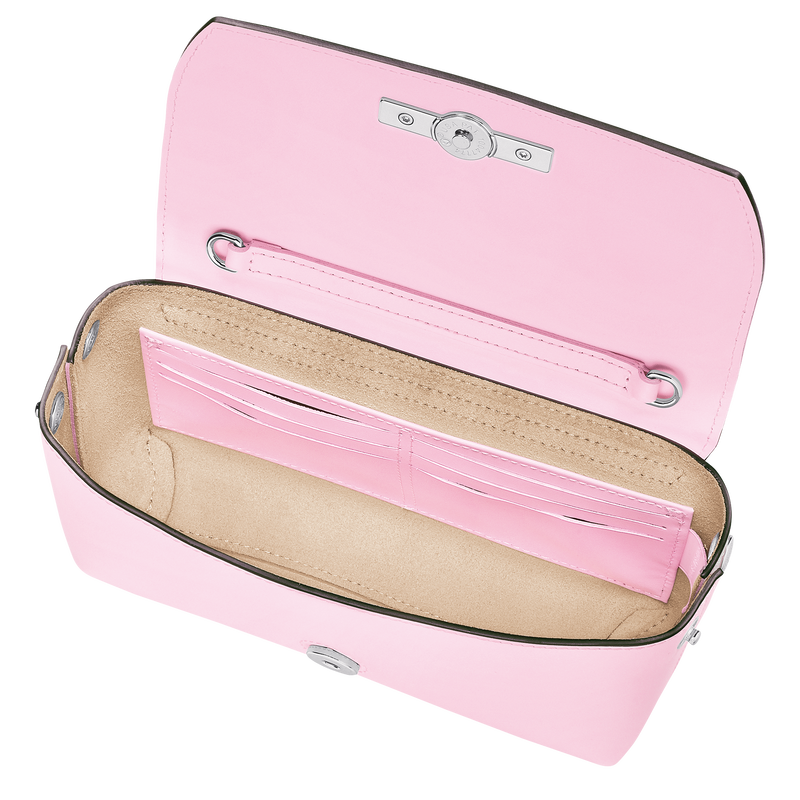 Roseau Clutch , Pink - Leather  - View 5 of  6