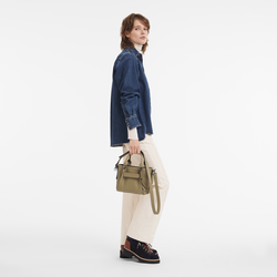 Longchamp 3D 手提包 S , 煙草色 - 皮革
