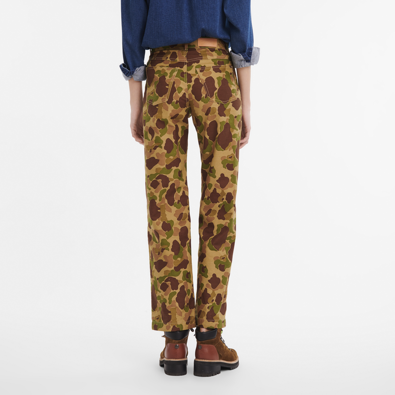 Trousers Khaki Gabardine 61132CMEA54T36 Longchamp GB