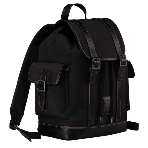 Rucksack Boxford , Recyceltes Canvas - Schwarz - Ansicht 3 von 4