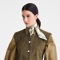 Forêt Longchamp Silk scarf 50 , Laurel - Silk
