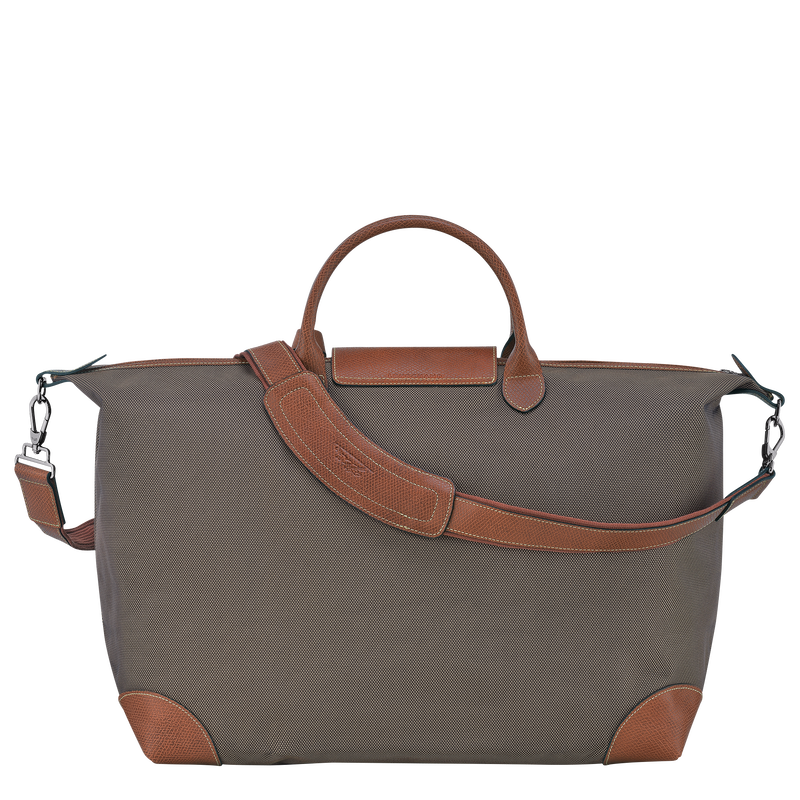 Reisetasche S Boxford , Recyceltes Canvas - Braun  - Ansicht 4 von 6