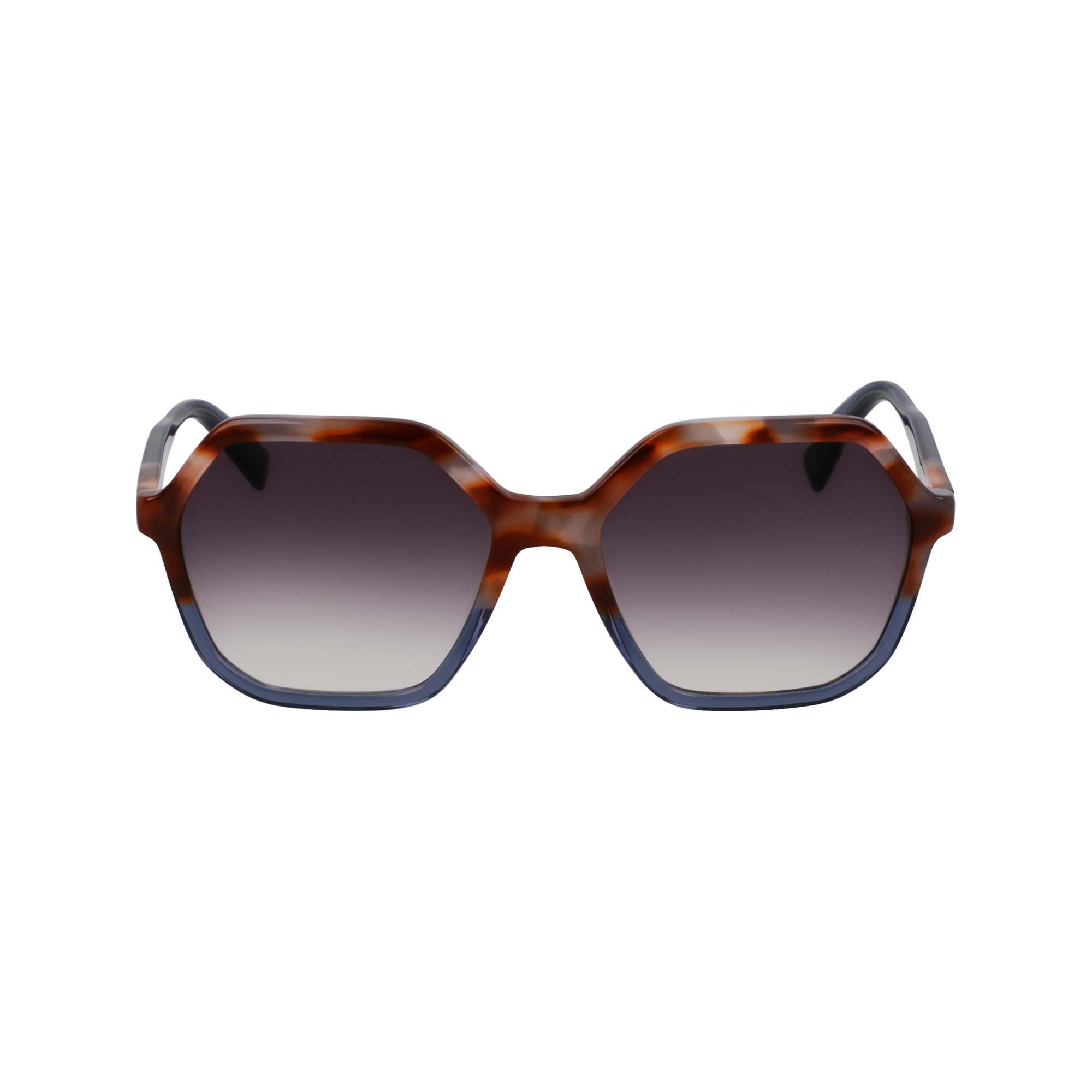 null Sunglasses, Havana Brown Grey/Azure