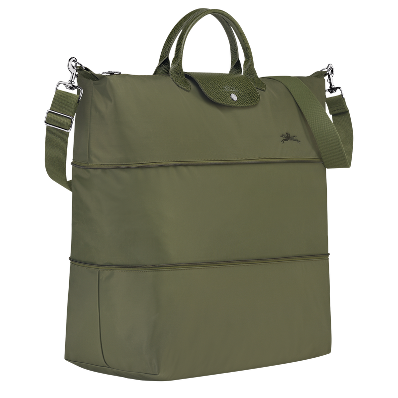 Le Pliage Green Travel bag expandable , Forest - Recycled canvas  - View 3 of  7