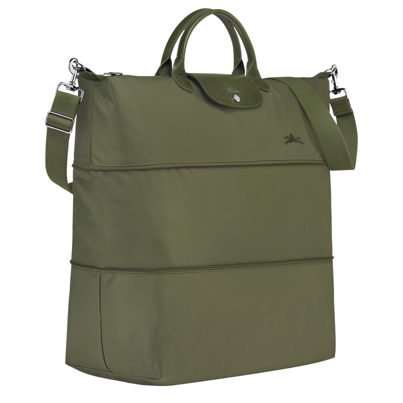 Le Pliage Green Bolsa de viaje ampliable , Lona reciclada - Bosque  - Vista 3 de 6