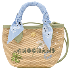 Le Pliage Collection XS Basket bag , Almond Green - Canvas