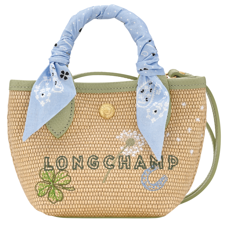 Le Pliage Collection XS Basket bag , Almond Green - Canvas  - View 1 of  7