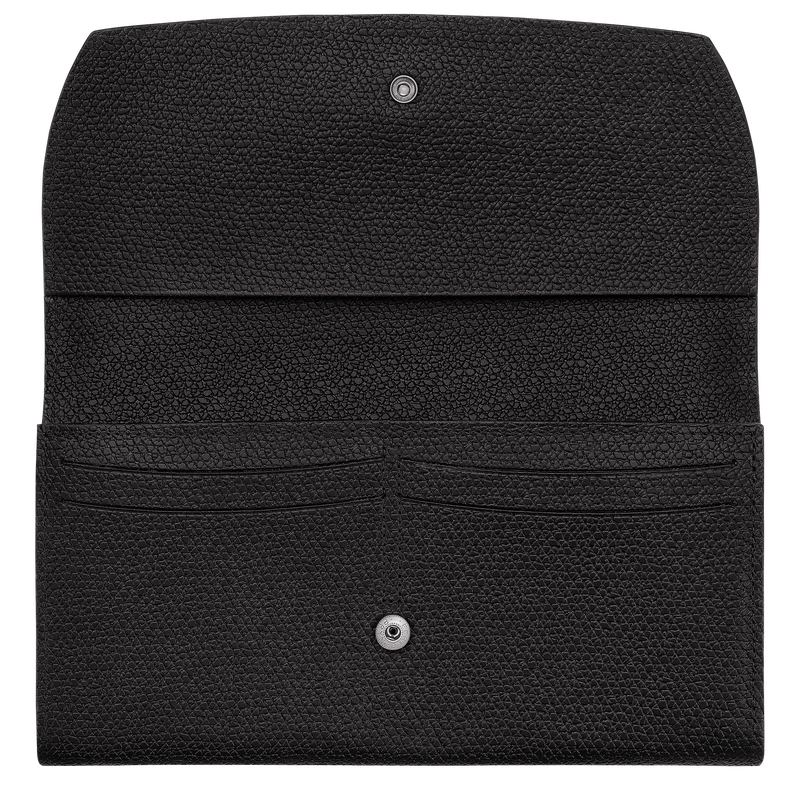 Le Roseau Continental wallet , Black - Leather  - View 3 of  4