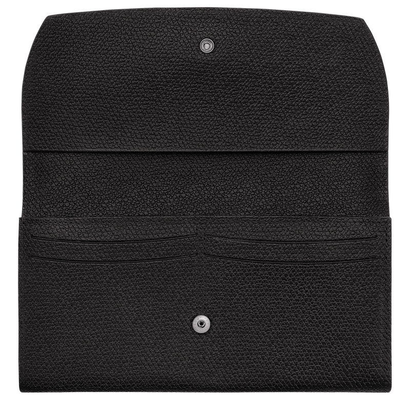 Le Roseau Continental wallet , Black - Leather  - View 3 of 4