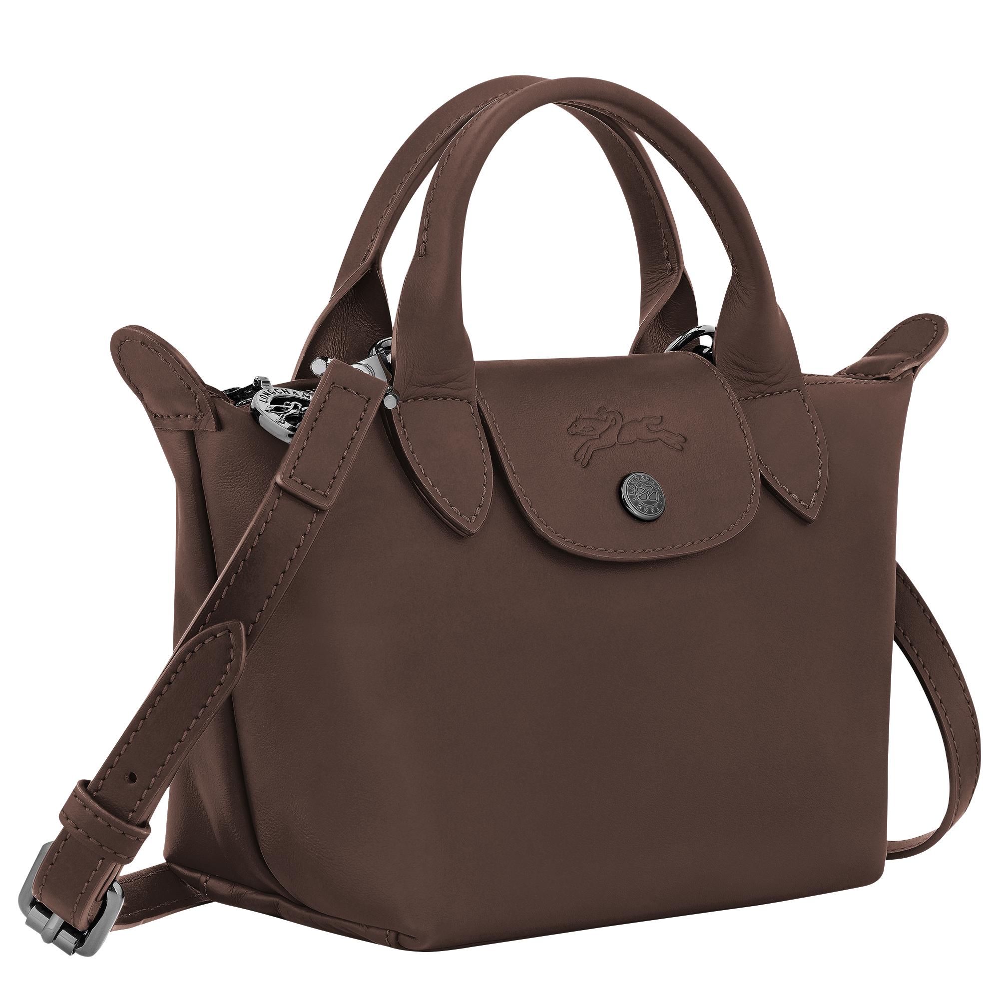 Le Pliage Xtra XS Handbag Mocha - Leather | Longchamp US Le Pliage Xtra XS Handbag Mocha - Leather | Longchamp US
