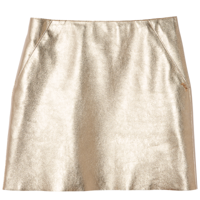 Mini skirt, Pale gold