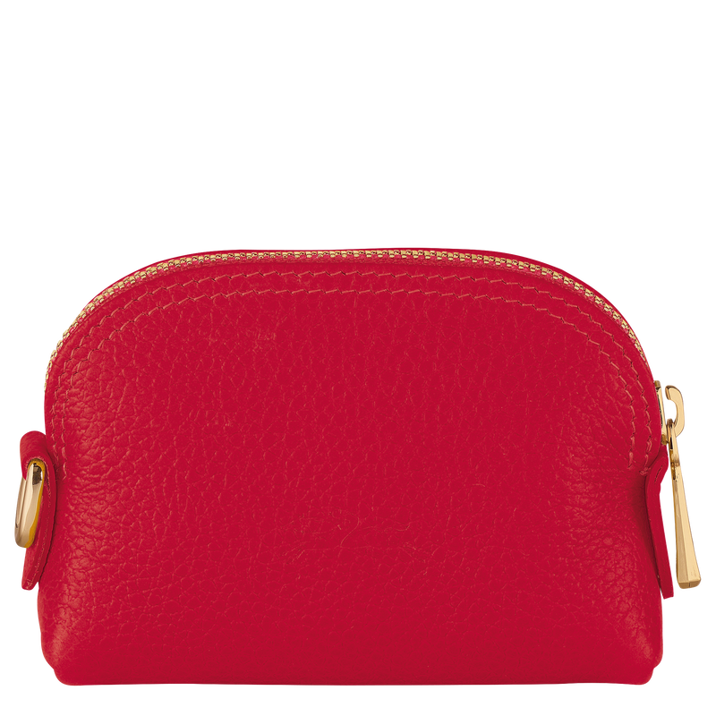 Coin top bag leather