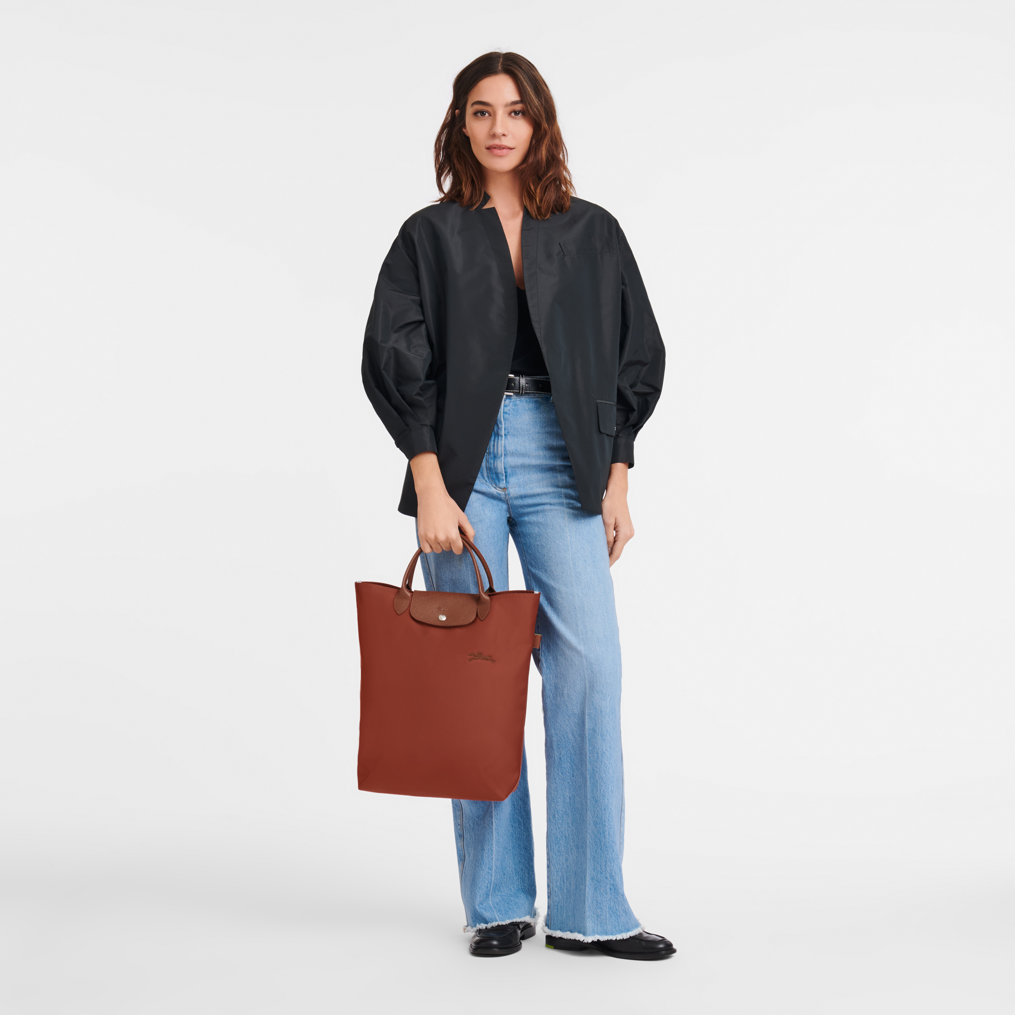 Tote bag M, Chestnut - View 2 of
7 - zoom in Le Pliage Green Tote bag M, Chestnut