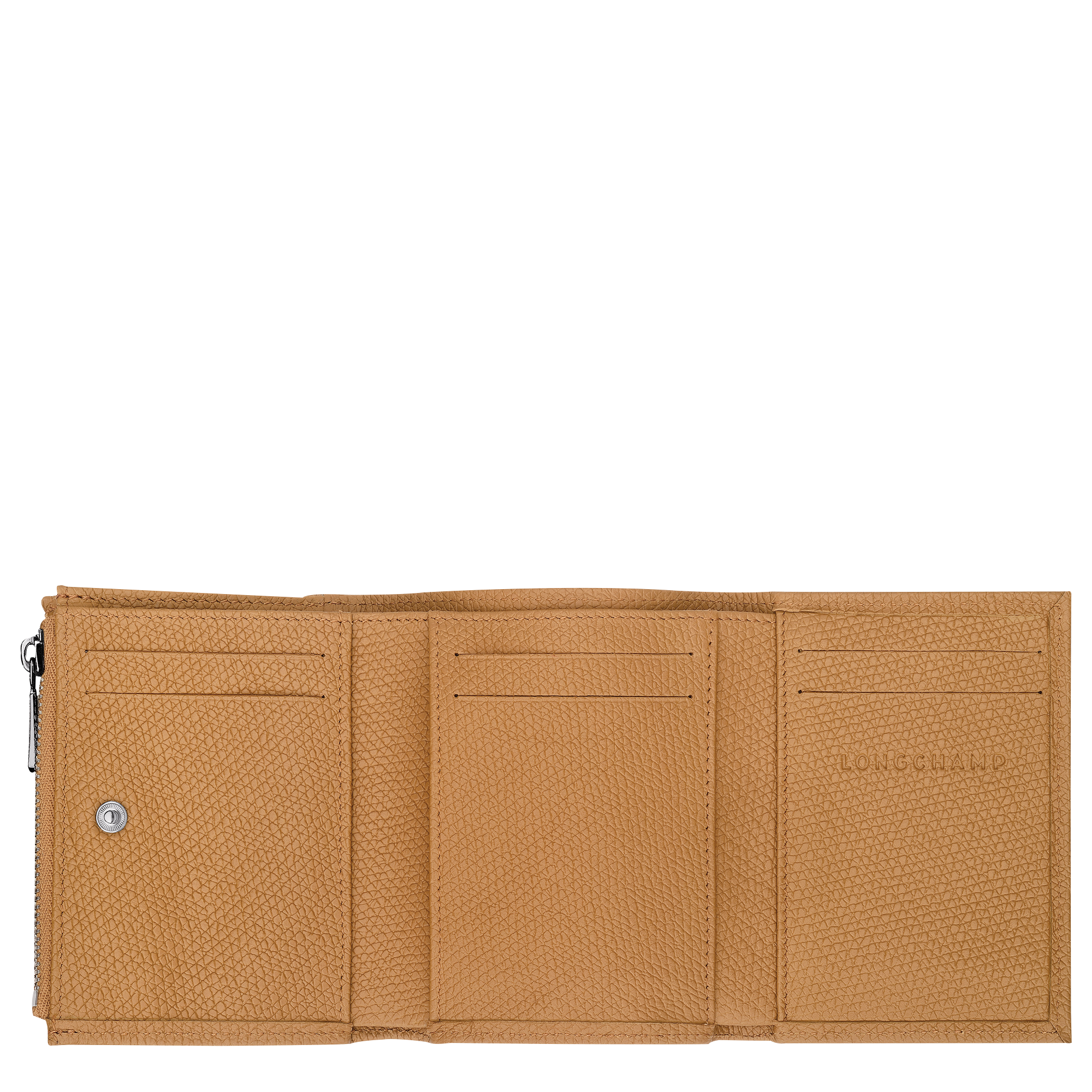 Compact wallet, Walnut - View 3 of
3 - zoom in Le Roseau Compact wallet, Walnut