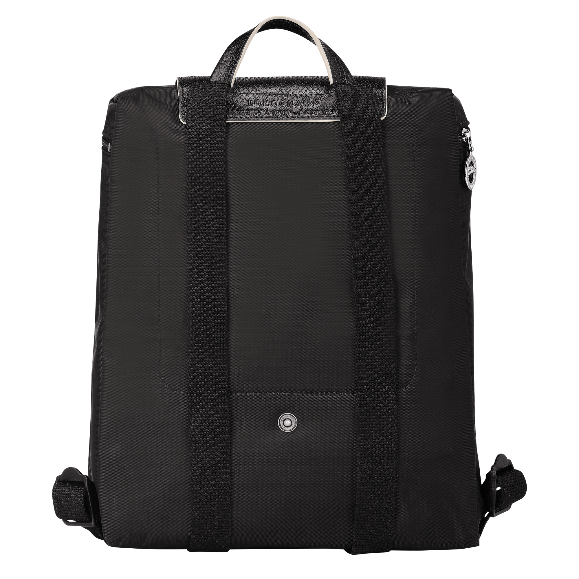 longchamp all black backpack