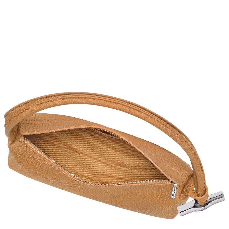 Le Roseau M Shoulder bag , Walnut - Leather  - View 5 of  6