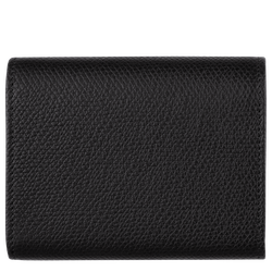 Le Roseau Wallet , Black - Leather