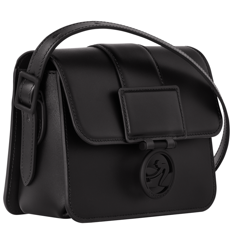 Sac bandoulière S Box-Trot , Cuir - Noir  - Vue 3 de 5