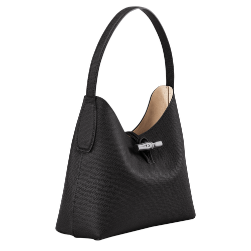 Le Roseau M Hobo bag , Black - Leather - View 3 of  6