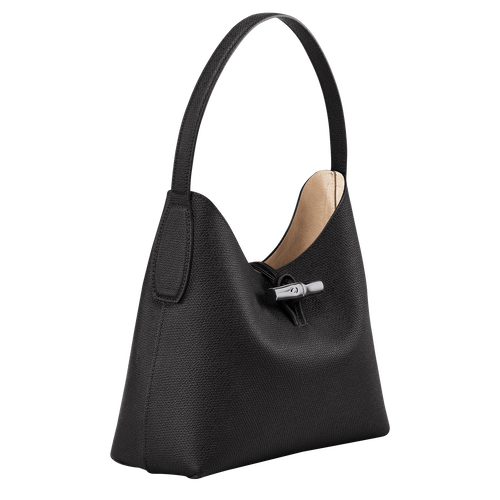 Roseau M Hobo bag , Black - Leather - View 3 of 5