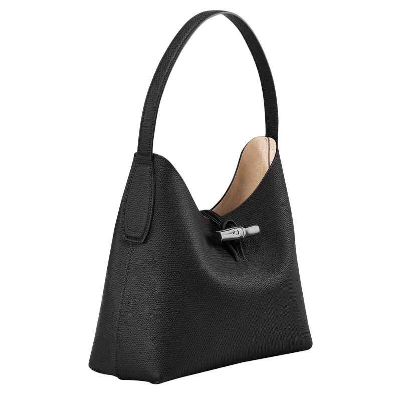 Le Roseau M Hobo bag , Black - Leather  - View 3 of  6