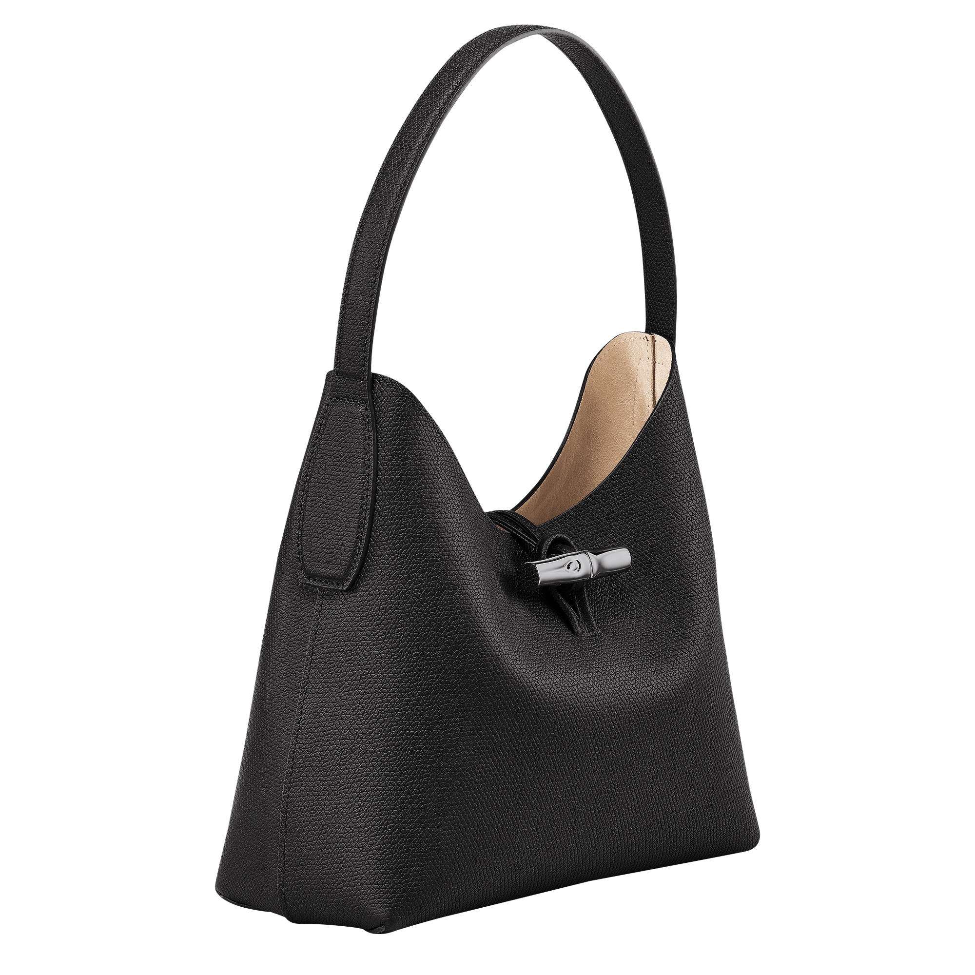 Roseau M Hobo bag Black - Leather (10153HPN001)