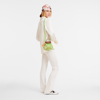 Le Pliage Filet XS Mesh bag , Green Light - Canvas
