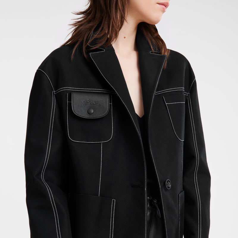 Veste oversize noir clearance