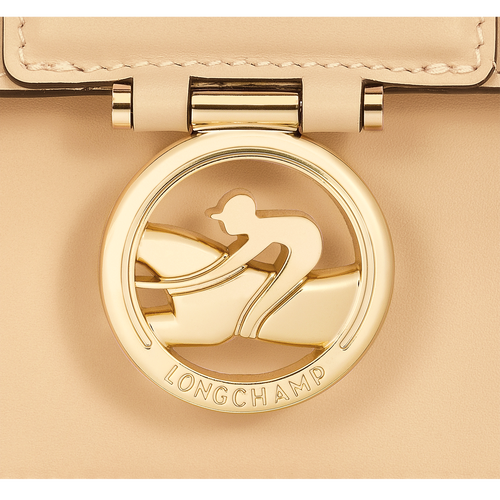 Sac bandoulière S Box-Trot , Cuir - Paille - Vue 5 de 5