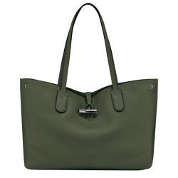 Le Roseau Essential L Tote bag , Khaki - Leather