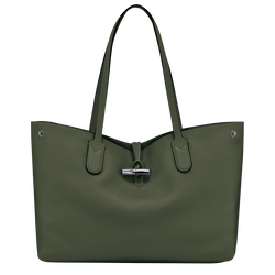 Roseau Essential L Tote bag , Khaki - Leather