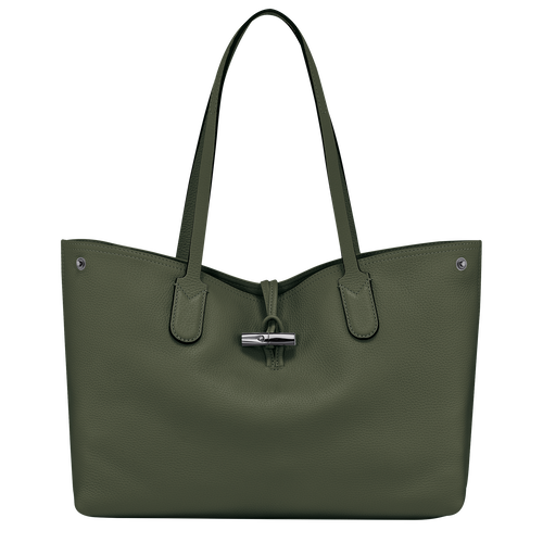 Roseau Essential L Tote bag , Khaki - Leather - View 1 of  5