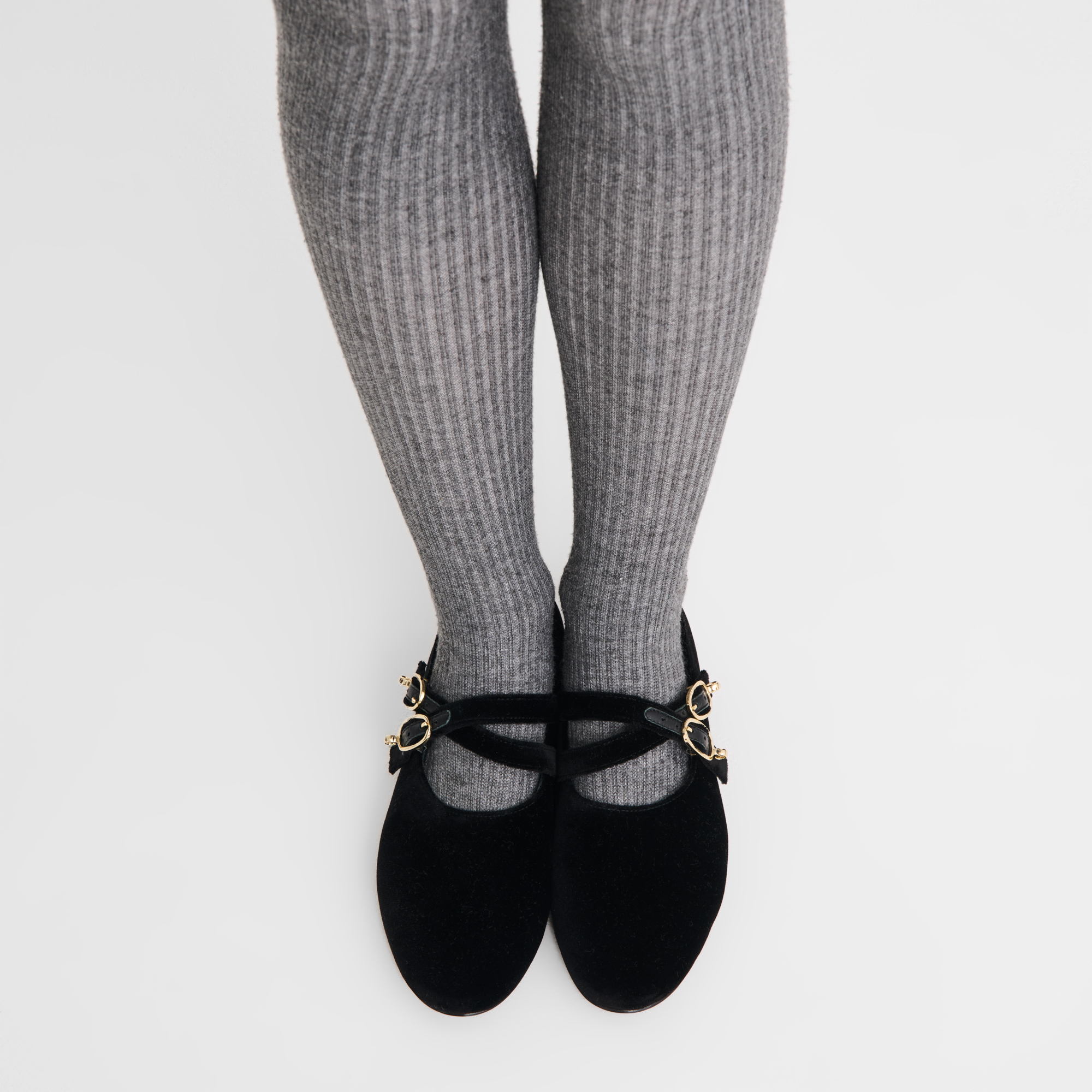 Le Foulonn&eacute; Ballerinas, Black