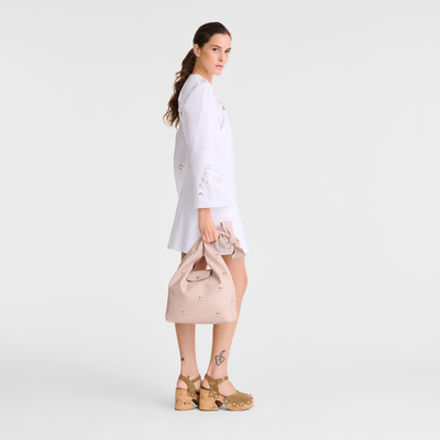 Sac porté épaule M Le Pliage Xtra , Cuir - Nude