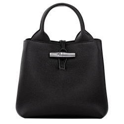 Le Roseau S Handbag , Black - Leather