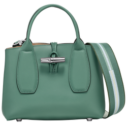 Le Roseau S Handbag , Sage - Leather